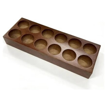Havmore Coffee Beans Storage Containers Glass 12 Single Dose Coffee Bean Tubes Wooden Holder Stand