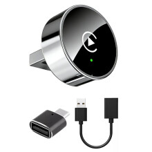 2-in-1 Wireless CarPlay & Android Auto Adapter, Convert Wired CarPlay to Wireless for Factory Wired CarPlay Cars