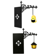 2 Pezzi Lanterna da Biblioteca Illuminazione Decorativa per Scaffali di Libri Luci per Lettura per Appassionati di Libri Lampada Ornamento per Angolo