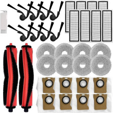 Accessory Kit Compatible with H50 H50 Pro Robot Vacuum Cleaner, Main Brushes,Side Brushes,Filters,Mop Pads,Dust Bags