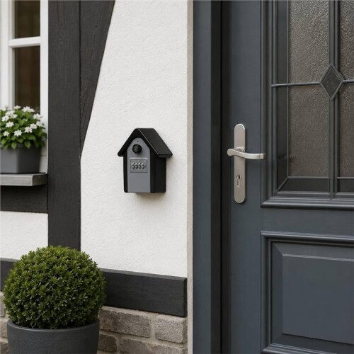 Key Safe Outdoor Metal in House  Wall Mounted with Push Button with Code Lock Box Combination Key Box 2