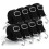 Conjunto de 8 Cordas Bungee Planas Ajustáveis, Fitas Elásticas de 80 Polegadas com Ganchos de Metal, para Fixação de Carga, Bicicleta, Tenda 1