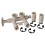 7345388 Wasserenthärter-Bypassventil-Bausatz mit 2 Adaptern, 4 Clips und 4 O-Ringen 1