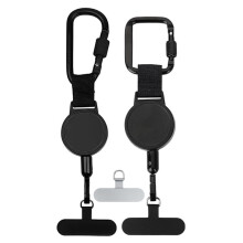 2PC Uittrekbare Telefoon Lanyard Diefstal Anti-Drop Telefoon Tether voor Buiten Klimmen Vissen Skiën Riem & Rugzak