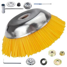 200mm X 25.4mm Nylon Brush for Brushcutter, Wild Grass Brush, for Moss and Weed - Disc & Brush for Brushcutters