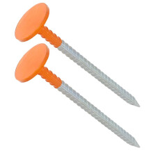 2 Pack Heavy Duty Rebar Survey Stakes - 12" Property Markers for Outdoor Use Camping Stake Holder