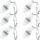 6pcs Fishing Bait Light, LED Underwater Strobe Light, Trigger-Activated Fish Attractor Light 1