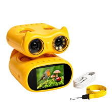 Kids Microscope and Telescope, 1000X Handheld Digital Microscope for Kids, 2.0" Screen, 8 LEDs, 10X Pocket Telescope