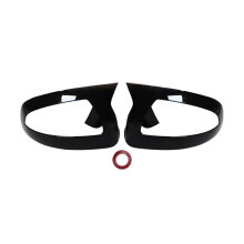 For W204 C260 C200 Rearview Mirror Cover Cap Exterior Trim Side Mirror Frame Trim Bright Black