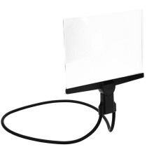 Wearable Magnifying Visor - 5X Hands-Free Magnifier for Reading, Wide-Angle Neck-Hanging Lens with Flexible Gooseneck