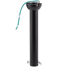 Matte Black Ceiling Fan Downrod with Hanger - Universal Threadless Extension Pole 8 Inch