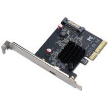 PCI-E 4X to Type-C Expansion Card PCIe 4X to USB 3.2 Gen 2X2 (20Gbps) Expansion Adapter ASM3242 Chipset Power