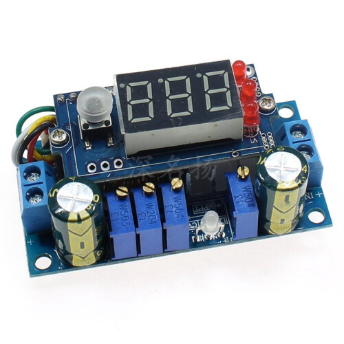 - 6-36V to 1.25-32V 5A StepDown Module CC/CV Charging Module with 3 LEDs MPPT Solar Panel Controller Regulator