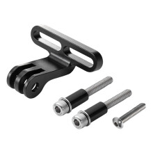 Machined Aluminum Bicycle Stem Bracket, Sports Camera Mount Adapter for Go Pro Series & Bike Flashlight