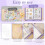 2 Set Sticker Organizer Binder Storage Book Reusable A5 Binder with Pockets and Zipper Closure 4