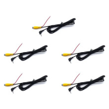 Cable de Conexión de Cámara de Retrovisión RCA A Cable Convertidor AV de 2.5mm para Cámara de Estacionamiento Inversa de DVR Dashcam