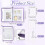 2 Set Sticker Organizer Binder Storage Book Reusable A5 Binder with Pockets and Zipper Closure 8