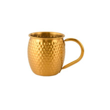 Stainless Steel Cocktail Mug 520ml Coffee Beer Cup with Handle for Whiskey Juice Bar Kitchen Party Drinkware Gold