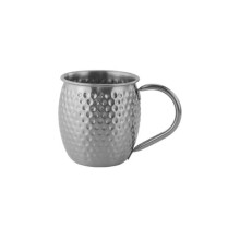 Stainless Steel Cocktail Mug 520ml Coffee Beer Cup with Handle for Whiskey Juice Bar Kitchen Party Drinkware Silver