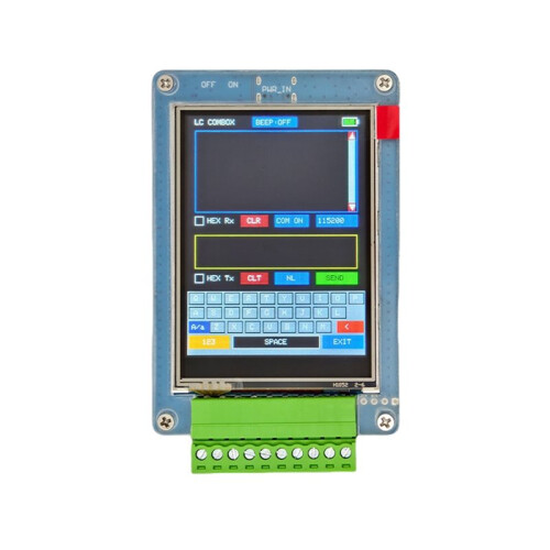 Handheld Serial Port Debugger RS485/RS232/TTL Tester with 2.8inch TFT Touch Screen Support  Between 6 Baud Rates