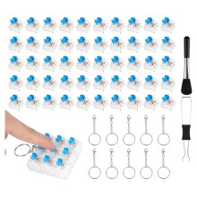 50 Stuk Klikkers voor 3D-Afdrukken, 3-Pins Mechanische Toetsenbordschakelaars Vervangingen, voor Gaming Toetsenbord en DIY Sleutelhanger