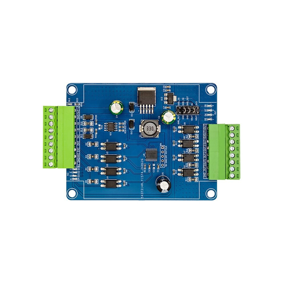 4-Kanaals Modbus RTU RS485 Digitale I/O Module 4DI 4DO Schakel Signaal ...