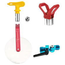 Airless Paint Sprayer Accessories Kit: Prayer Tip, Guard, Guide & Swivel Joint for Wall Painting