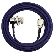 SC-2D Tinned Copper Low-Loss Feeder Cable Extension Lead for Mobile Radios/Walkie Talkies, Trunk/ Mount Compatible