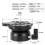 Tripod  Leveling Base Adjustable 15 Degree Table Hemisphere Plate Leveler for DSLR Camera Tripods 1/4'' 8