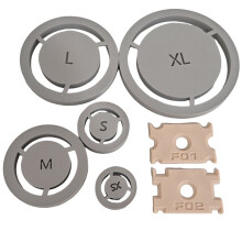 7Pack Pottery Foot Tool with 2 Scrapers for Perfectly Aligned Clay Base Rings in Ceramic Projects