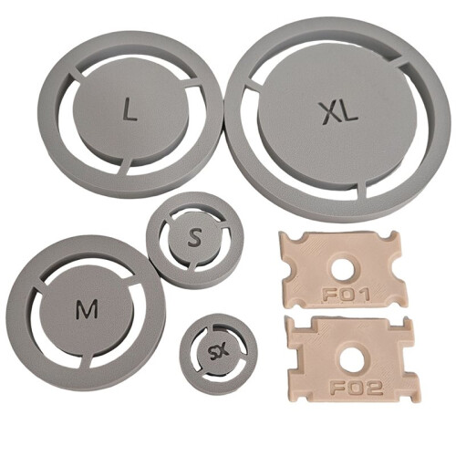7Pack Pottery Foot  Tool with 2 Scrapers for Perfectly Aligned Clay Base Rings in Ceramic Projects