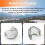 2 Pezzi per  Neo 2 Gimbal Camera Protector Lens Dustproof Replacement Cover Cap Drone Accessories (Nero Trasparente) 4