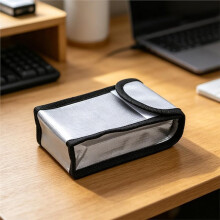 Explosion-Proof, Flame-Retardant Lithium Safety Storage Bag, Fireproof Fiberglass Bag for Drones, RC Models, Power Bank