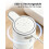 Automatic Soap Dispenser Touchless, USB Rechargeable Hand Soap Dispenser, 4 Adjustable,for Bathroom and Kitchen, White 5