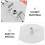 Light Flat Metal Ceiling Pendant Cover Lamp White Plate for Seamless Installation White 4
