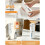 Automatic Soap Dispenser Touchless, USB Rechargeable Hand Soap Dispenser, 4 Adjustable,for Bathroom and Kitchen, White 8