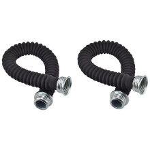 2PCS 40mm Respirator Hose Tube Pipe Assembly Universal Thread Extension Hose, Black 20 Inch