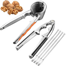 Nutcracker Nut and Walnut Cracker Kit Walnut Plier Opener Tool Shell Seafood Cracker for Pecan Hazelnuts Pistachio
