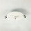 Light Flat Metal Ceiling Pendant Cover Lamp White Plate for Seamless Installation White 9