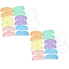 24 Pcs Reusable Plastic Card Holders for Yoto Player Audio Cards with 6 Loops - Ideal Organizer for Kids