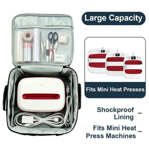 Carrying Case for Crict Easy Press 2 / Easy Press Heat Press Machine , Hot Press Bag with Pocket,Hot Press Machine Part 1