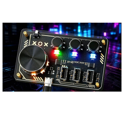 DIY Programmable Custom Keyboard USB HID Controller Hub with RGB LED Lights WebHID Plug and  No Driver Needed 2