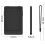 Silicone Protective Case for XTEINK X3 EBook Reader Anti-Dust Storage Cover E-Book Reader Shell Black 7