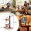 Supporto per Cuffie da Gioco In Legno Premium e Supporto per Controller con Vassoio di Stoccaggio per PS5, per , per 6