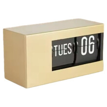 Minimalist Calendar Flip Clock, Stylish Desktop Decorative Clock, Light Luxury Perpetuals Calendar Flip Clock