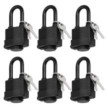 6-Pack Waterdichte Sleutelslot - Buiten Sleutelslot Zware Duurzame Lange Sleutelslot Set voor Poorten & Schuren