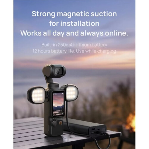 Magnetic  Quick Release Fill Light Selfie Light for  OSMO Pocket 4/3  Quick Release Portable Fill Light 2