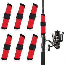 6Pcs Fishing Lure Wraps 5.9 Inch Fishing Hook Covers Bait Gloves Fish Hook Storage Protectors Pole Sleeve Guard