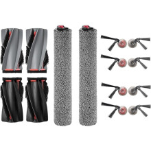 12-Teiliges Zubehörset für Omni S2 und Wischmopp-Kombination, 2 Rollenbürsten-Sets, 2 Rollenmopps, 8 Seitenbürsten