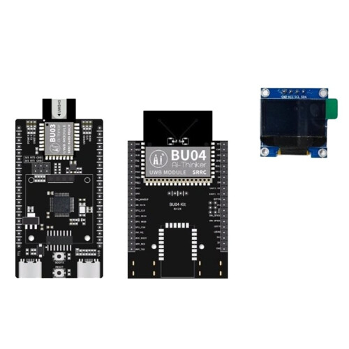 UWB Indoor Bidirectional Ranging and Positioning Module BU03+BU04 Development Board 10cm TWR 0.96-Inch Display